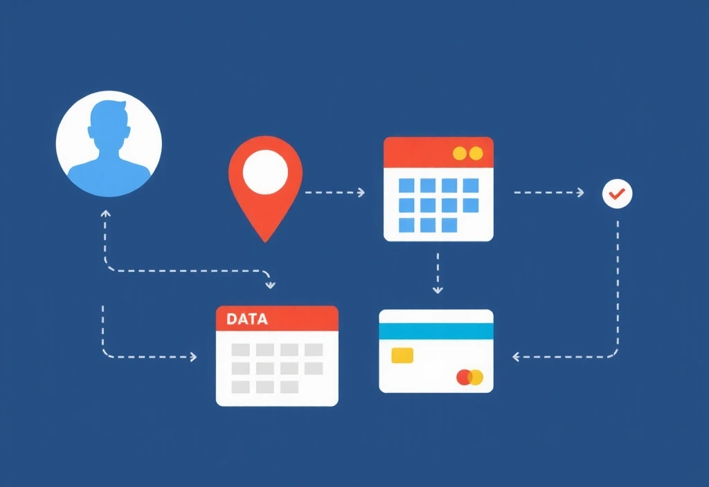 Ikony reprezentující různé typy sbíraných dat