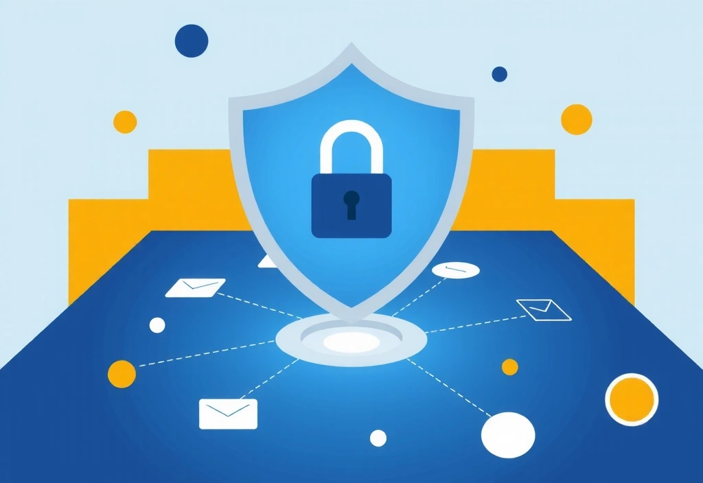 Ilustrace bezpečnosti dat a soukromí na internetu