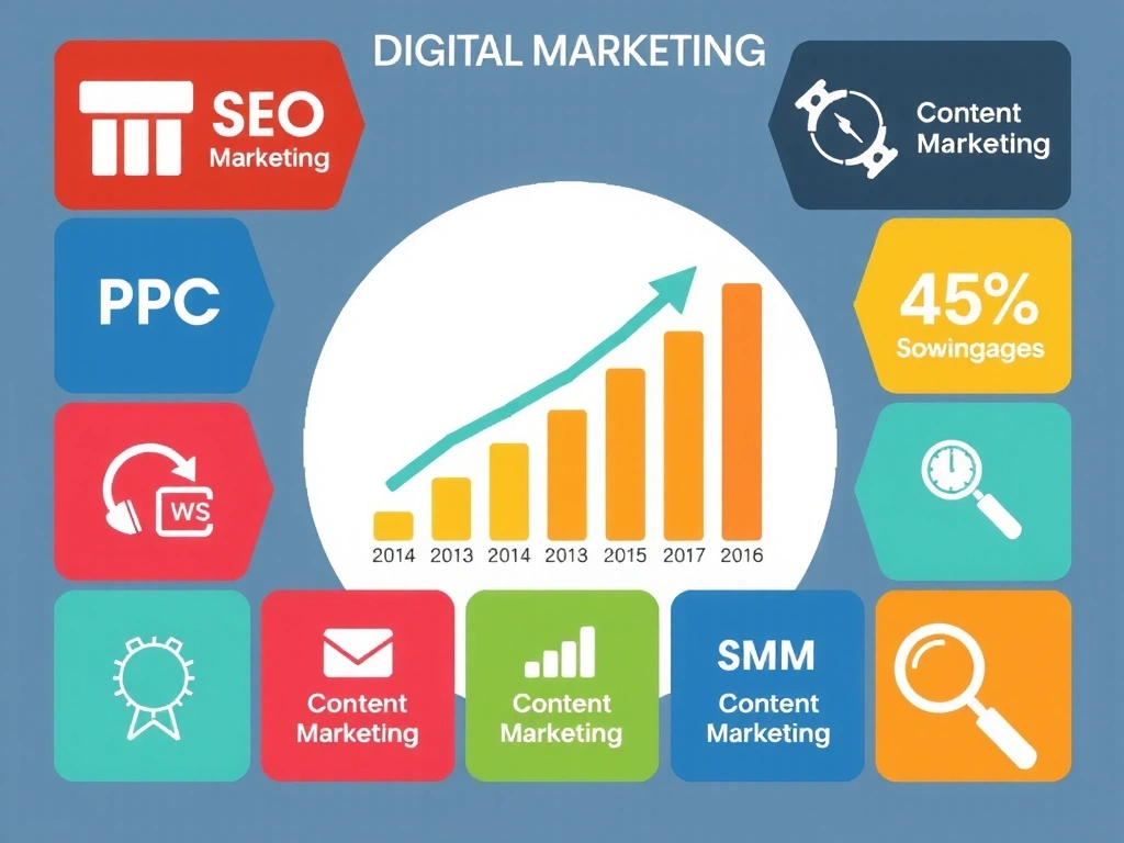 Grafy a ikony digitálního marketingu